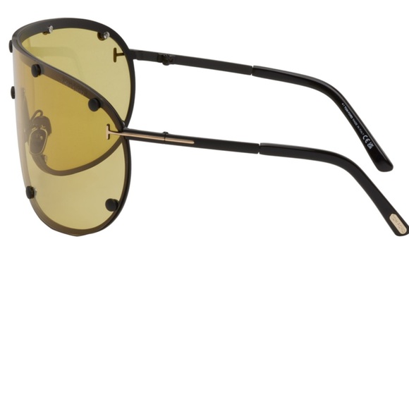 tom ford kyler sunglasses - black/yellow lens - Picture 3 of 4